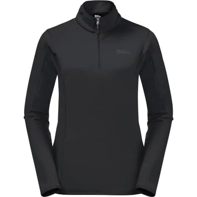 Jack Wolfskin Baiselberg Fleece Met Halve Rits Zwart M Vrouw