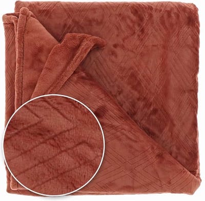 D- Unique Living | Plaid Auke 150x200cm redwood