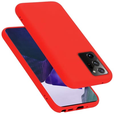 Cadorabo Hoesje geschikt voor Samsung Galaxy NOTE 20 ULTRA in LIQUID ROOD - Beschermhoes gemaakt van flexibel TPU silicone Case Cover