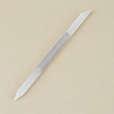 1 Stuks Glas Cuticula Pusher Nagel Manicure Stick Professioneel Precisie Vijlen Cuticula Verwijderaar Pedicure Voor Manicure Nagels Accessoires wit