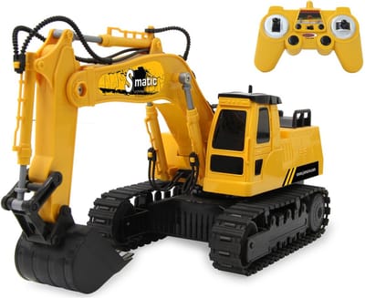 Jamara RC voertuig Landbouwvoertuigen - 406310 RC Graafmachine S-Matic - Geel - 2,4GHz RC Model Kant en Klaar - Jamara