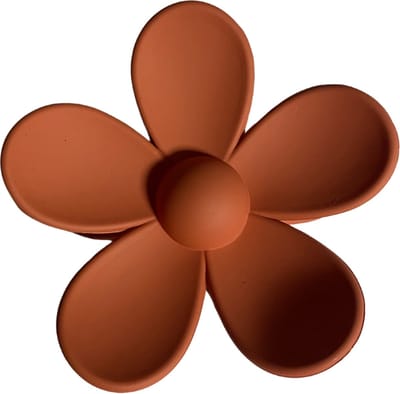 Arty’s Bloemvormige Haarklem – Rusty – Set van 2 – Haarclip – Haaraccessoires – Vrouwen en Meisjes – Geschikt voor alle haartypen – 7,3 cm – Stijlvol – Flower
