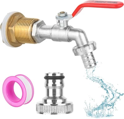Allecta - Vorstbestendige kogelkraan 3/4 inch voor regenton, wasmachine en tuin