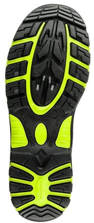BuckBootz Schoen BVIZ1 Hoog S3 + KN Zwart/Geel BVIZ1YL Maat 42