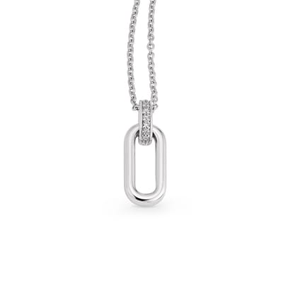 Orolino Halskette Gold 585 mit 7 natürlichen Brillanten zus. 0,035ct.