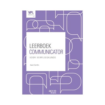 Leerboek Communicator Voor Verpleegkunde - Sarah De Win