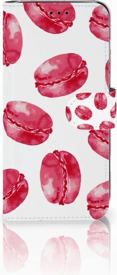 Huawei P20 Lite Book Cover Pink Macarons