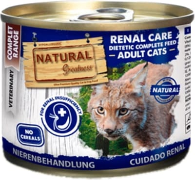 Natural Greatness Kat Renal Care Dieet Natvoer - Graanvrij, Beperkt Eiwit en Fosfor - 200 Gr