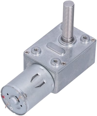 Industriële Wormwielmotor Dc 12V Laag Toerental Zelfremmend met M8
