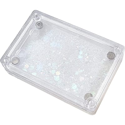 1 Paar Mini Acryl Fotolijst Magnetisch Draagbaar DIY Afbeelding Display Frame voor Thuis Bureau Type 3 transparant