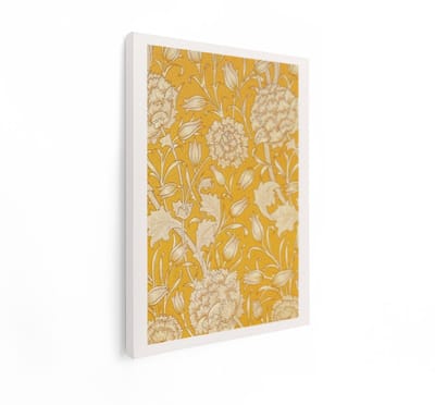 Artaza Canvas Schilderij Bloemenpatroon William Morris - 30x40 cm - Vintage Wanddecoratie - Muurdecoratie Woonkamer - Schilderijen Op Canvas