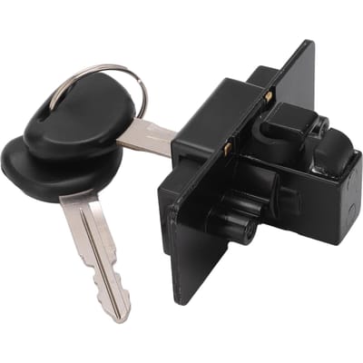 Serrure de Boîte à Gants MB846665 Ensemble Cylindre de Serrure de Boîte à Outils d'Instrument avec 2 Clés Remplacement pour Mitsubishi Montero black