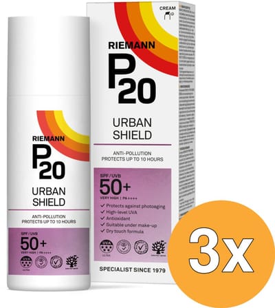 3x Riemann P20 Urban Shield Spf 50+ (50 gr)