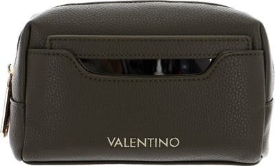 VALENTINO Toilettas Ring Re Soft Cosmetic Case Militare Olijfgroen