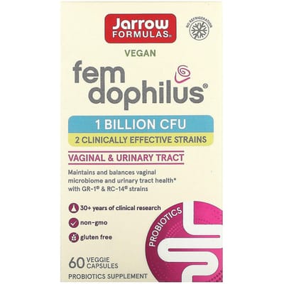 Jarrow Formulas, Fem Dophilus pour Femmes, 60 Gélules Végétales