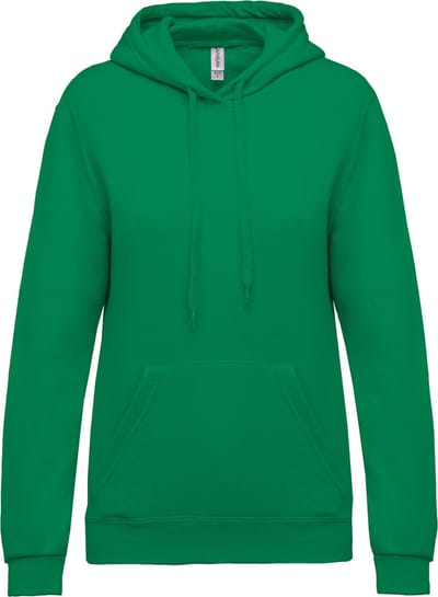 Kariban Eco damessweater met capuchon K473 - Kelly Green - XS