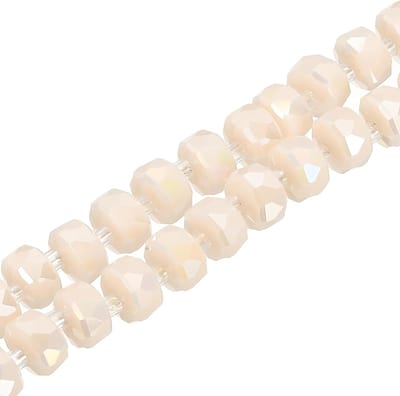 75 stuks 8 mm OD 5 mm dikke kristallen glaskralen, rondelle kristallen kralen, facet geslepen edelsteen streng met afstandskralen voor handwerk, armband, ketting, rijstporselein