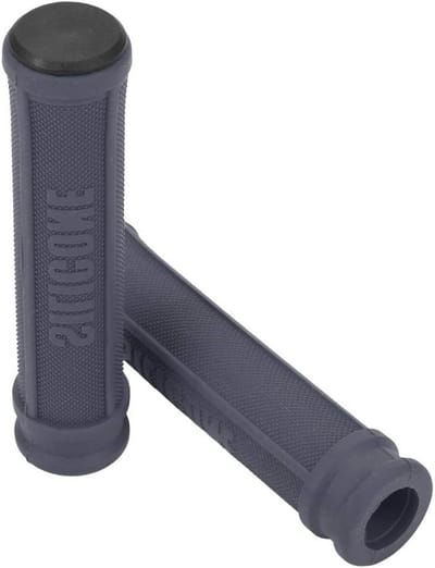 Fiets Handvatten - Stuur Grips - Comfortabel Fietsen - Ergonomisch Antislip - 13 cm Lengte - Grijs Paars