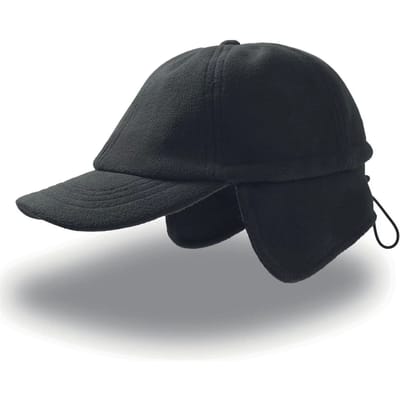 Atlantis Headwear Snow Flap Stopper Cap AT719 - Black - One size