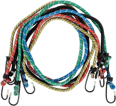 Spanlijnen Set - Bevestigingslijnen - Projecten Zekeren - Tensionlock Systeem - 5 Stuks 1 Meter - Nautisch Blauw