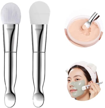 Gezichtsmaskerborstel 2 stuks - gezichtsmasker applicator - zachte make-upborstel - voor het aanbrengen van crèmes en lotions