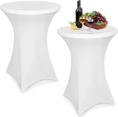 Tweedeels Set Elastische Tafelhoezen voor Hoge Bartafels tot 110 cm Hoog