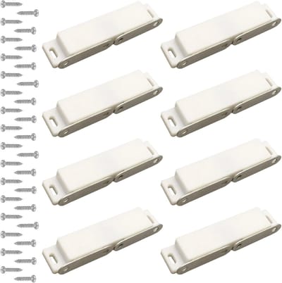 Magnetische Sluitingen voor Deuren - 8 Stuks met 32 Schroeven voor Meubelafsluiting, Keukenkasten en Boekenplanken