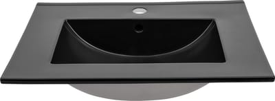 Sanifun inbouwwastafel Sky Black 610 x 460 x 170 mm