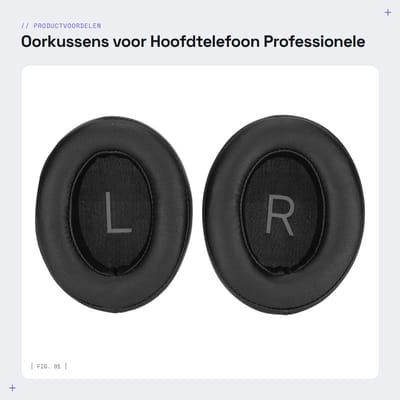 Dailygoods - Oorkussens voor Hoofdtelefoon - Professionele Vervanging - Comfortabel en Duurzaam - Geschikt voor 3.0 - Eiwitmateriaal - Zorg v...