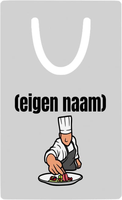 Hacebo® - chefkok metalen boekenlegger - Kok - iemand die goed kan koken - met eigen naam - leuk cadeau voor iemand die chefkok is - cadeau - kado Bladwijzer boekenleggers - 7.6 cm x 5cm