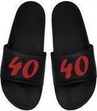 Cadeau Sint - Cadeau Kerst -Cadeau 40 jaar - Cadeau Badslippers 40 jaar - Badslippers - Rood 48