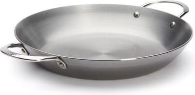 de Buyer Mineral B Paellapan 32 cm – Carbonstalen Paellapan – Ø 32 cm – Made in France