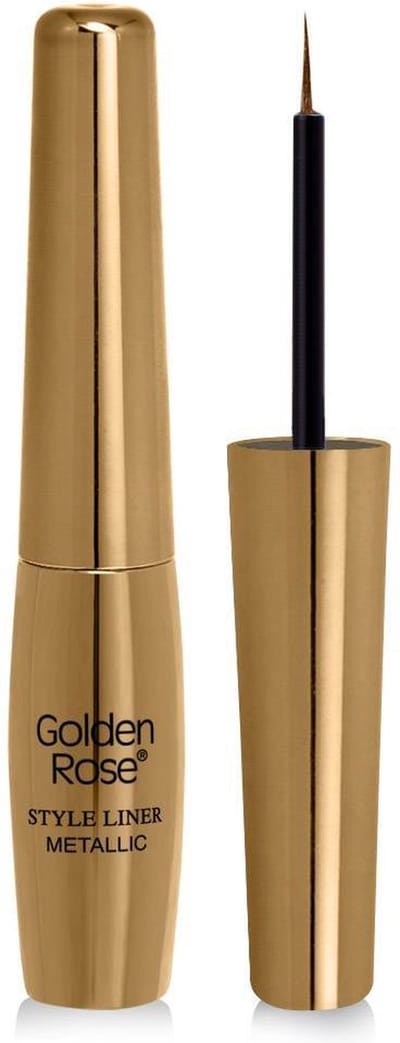 Golden Rose Metalic Eyeliner 2 GOUD Vloeibare geKleurde Eyeliner met een perfecte kwast
