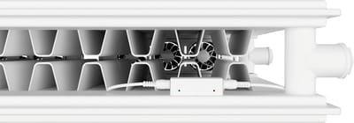 Heatfan 4 Duo set - Radiator Ventilator met Touch Sensor - Universele Maat - Zonder Geluid - Geschikt voor radiator 80 tot 130cm - Wit