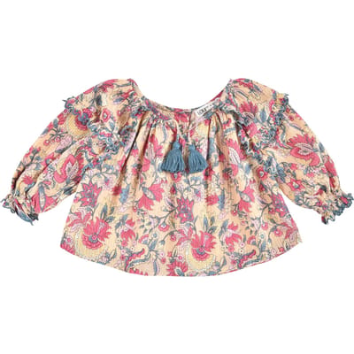 Louise Misha Blouse Iris Butter Flower Guedra Size: 9M | Shirts Outlet | Unisex |
