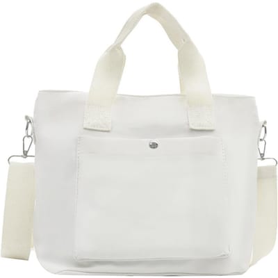 Messenger tas voor forenzen met grote capaciteit Casual tas Mode eenvoudig alles Draagtas Academy meisjes crossbody tas white