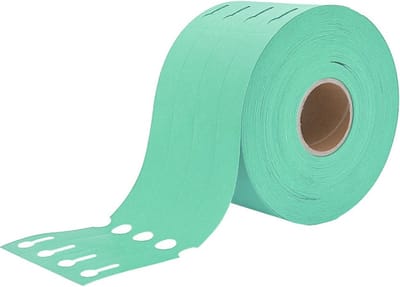 CombiCraft Sleufetiketten Groen 250x25mm voor Thermo Transfer Printers - Rol van 1500 stuks