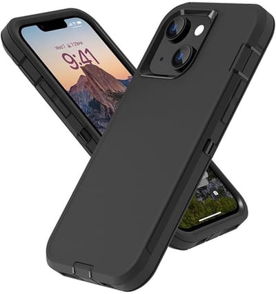 geschikt voor iPhone 15 Plus Extreme Armor Hoesje | Extra Stevig | Shockproof Case geschikt voor iPhone 15 Plus | zwart