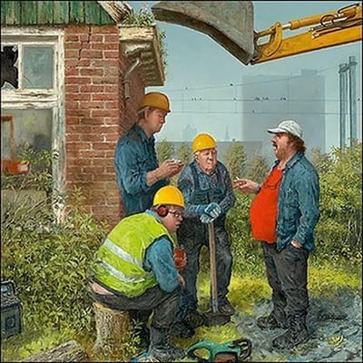 Wenskaart - Marius van Dokkum - Een schepje er bovenop
