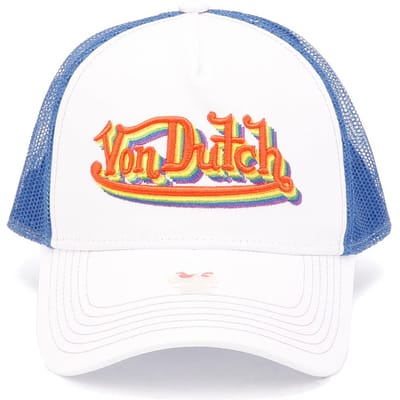 Von Dutch Trucker Newark Katoen Wit Petten