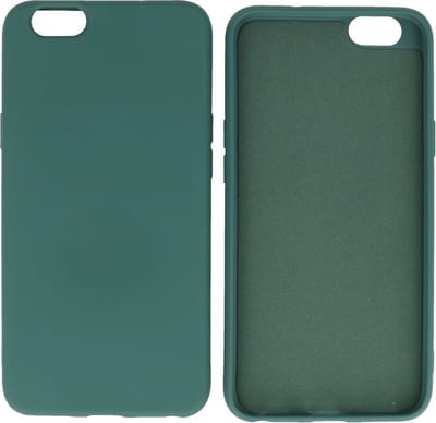 Hoesje Geschikt voor Oppo A59 4G - Fashion Telefoonhoesje Backcover - Siliconen Hoesje - Donker Groen