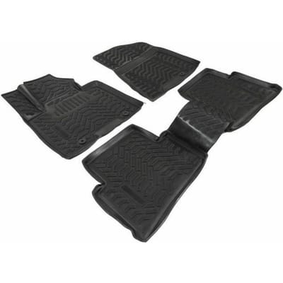 Tapis De Sol En Caoutchouc - J&J AUTOMOTIVE - Tucson 2015 - Antidérapant - Sur Mesure - TPE Non Toxique noir