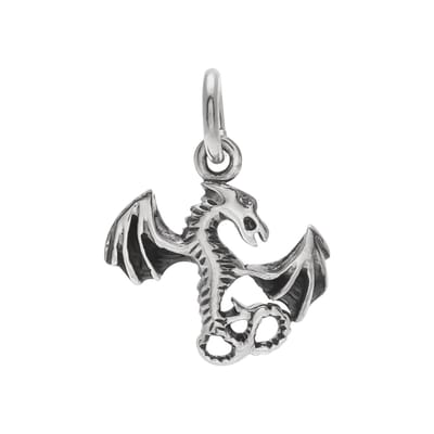WeLoveSilver - zilveren draak hanger - 925 zilver - fantasiehanger