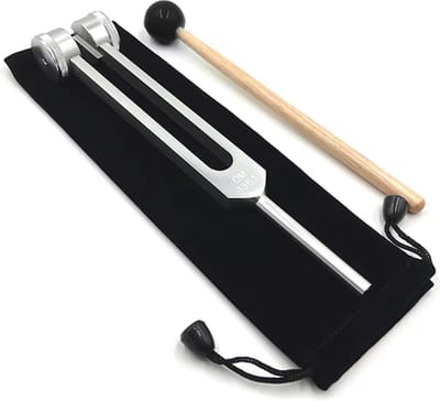 Stemvork - 128Hz - Zilverkleurig - Tuning Fork - Chakra Activatie - Voor Balans en Ontspanning