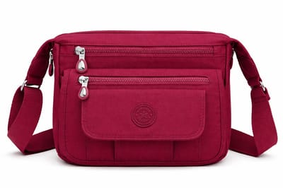 Bagwise® Schoudertas - Crossbody - Dames - (CR3005) - Bordeaux