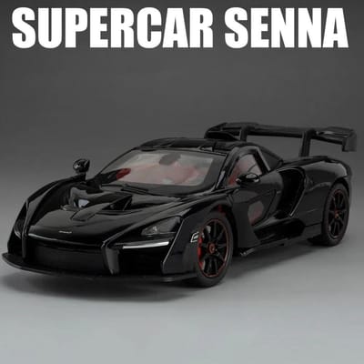 1:24 Senna 720S Sportwagen Speelgoedmodel Legering Diecast Licht Muziek Miniatuur Superauto Deuren Openende Modellen Kinderen Collectie Cadeau