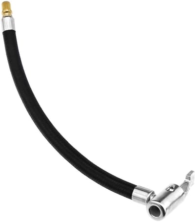 Dailygoods- Luchtpomp Flexibel - Bandenpomp - Motorfiets/Auto - 23,5 cm - Schroefdraad 5/16-32UNF - Eenvoudig te gebruiken