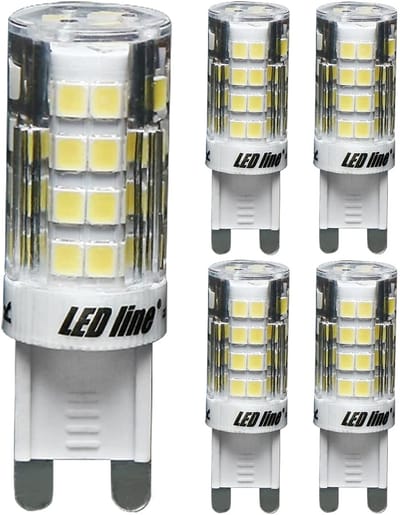 LED line LITE LED Insteeklamp G9 - 4W (vervangt 30W) - 350lm - Ø16mm - 230V - Energiezuinig - 5 stuks