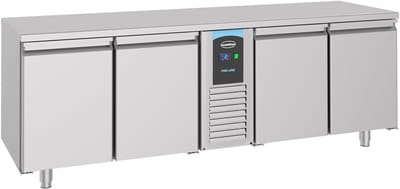 Combisteel Koelwerkbank - ENERGY LINE - Energiezuinig - 632L - 4 Deuren - -2°C/+8°C - Geforceerd - 2270x700x850mm