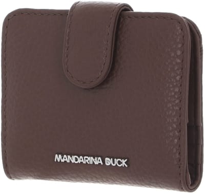 MANDARINA DUCK Leren kaarthoes Mellow Leather Card Case Milk Chocolate bruine